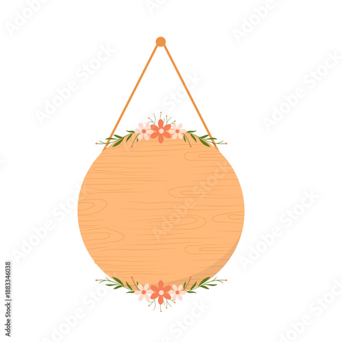 Aesthetic Wood Hanging Board