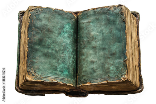 Fantasy Dark Warlock Spell Book with Mystical Power isolated on transparent background