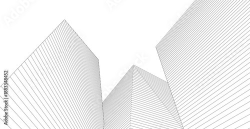 ​​abstract architecture 3d illustration background	
