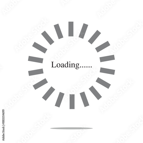 Symbol of loading icon design .Vector illustration Eps 10 .