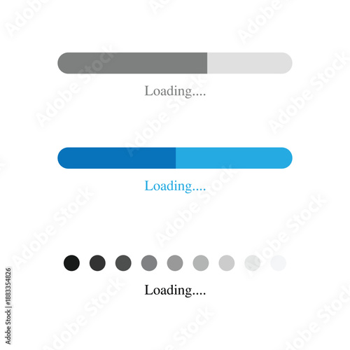 Symbol of loading icon design .Vector illustration Eps 10 .