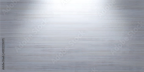 Silver metallic gradient with scratches. Titan, steel, chrome, nickel foil surface texture effect. Vector illustration