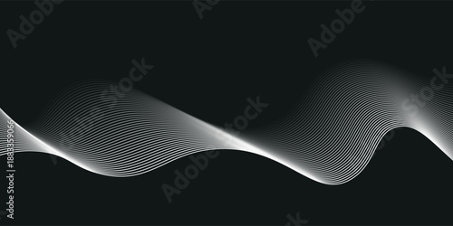 Technology abstract lines on white background. Undulate Grey Wave Swirl, frequency sound wave, twisted curve lines with blend effect abstract vektor colorful vector line swirl