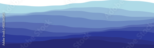 Abstract wave pattern featuring layered blue gradients, ideal for backgrounds and creative projects.