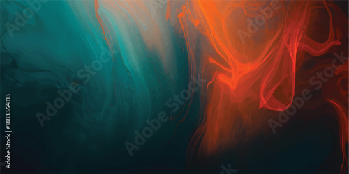 Abstract Colorful Smoke On Black Background With Flowing Ink Clouds Creating Dramatic Modern Visual For Creative Design Projects Branding And Digital Artwork