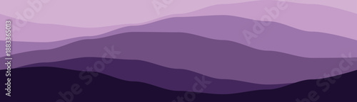 Flowing abstract waves in shades of purple create a serene and vibrant artistic background.