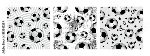 pattern with soccer balls.