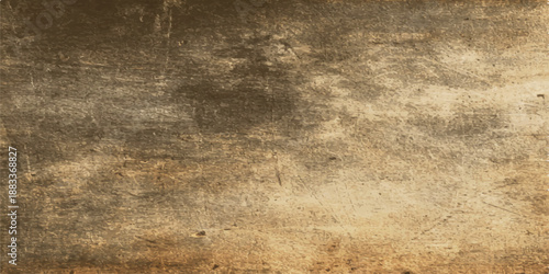 A vintage brown parchment background featuring a stained and aged grunge paper texture with a worn, antique surface design for a retro blank page backdrop