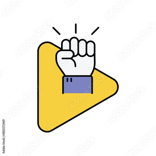 Beginning  icon with white background vector stock illustration