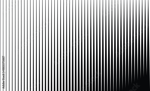 Abstract black and white vertical stripes create a striking gradient effect, ideal for modern design projects.