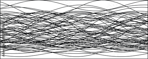 Dynamic black lines on white create a wave pattern, adding a modern, abstract touch to any design project.