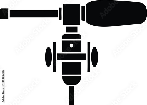 Black silhouette icon of a hand-operated tap wrench or reamer tool