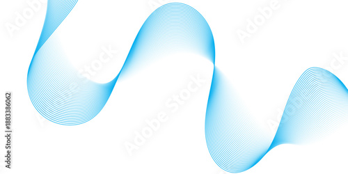 Vector gradient bule and white flow smooth wave energy stripe business liner texture design. abstract sound make white wave the focal element. white transparent giving it depth and a sense background