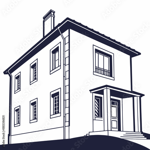 Classic two-story house