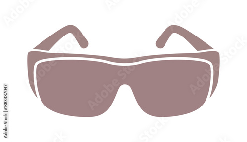 Vector Design of Safety Glasses Icon Style

