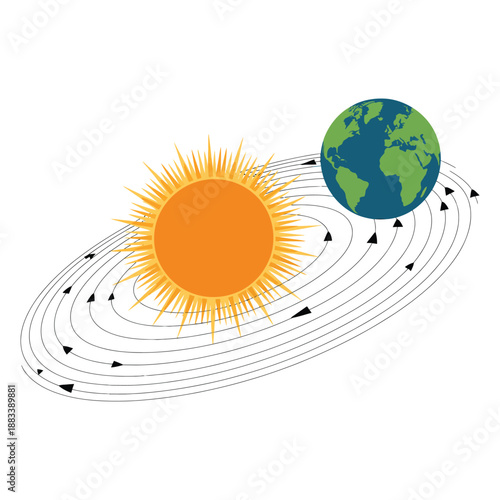 Earths magnetic field lines around the sun with arrows showing direction