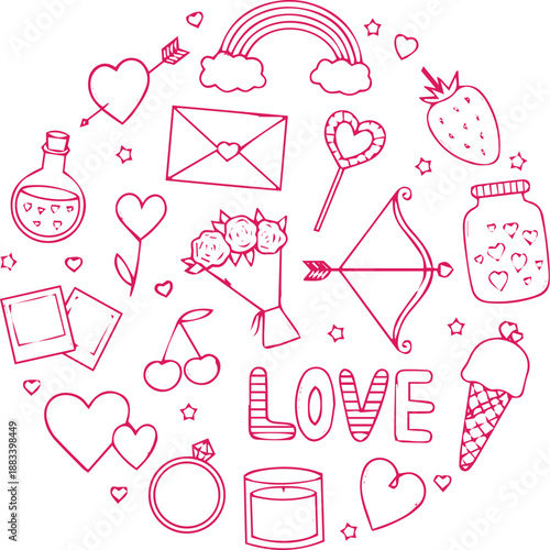 A Circle of Love Doodle