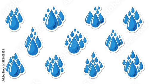 Blue Bubbles Floating Upwards in a Serene Environment.eps Scene