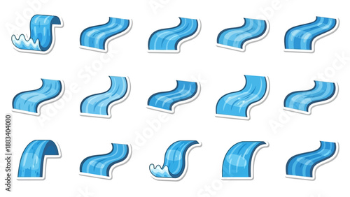 Water Droplets Flowing into a Serene Landscape