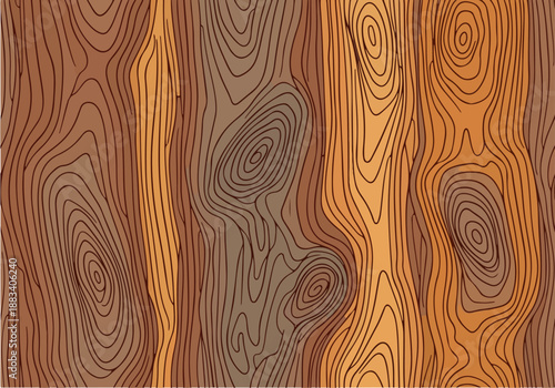 Seamless Wooden Texture Pattern Natural Grain Background for Graphic Design