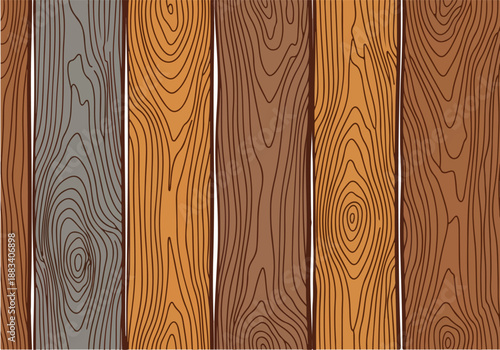 Wood Grain Texture Natural Patterns and Colors for Realistic Design and Backgrounds