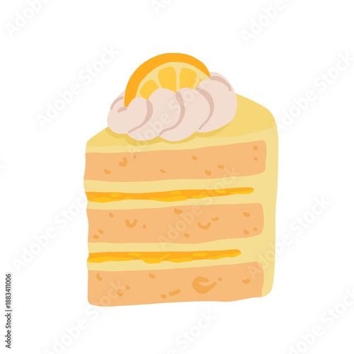 Cute capybara with cakes and desserts vector set, kawaii sleeping capybara characters with strawberry cake, bakery sweets. Cozy food illustrations for birthday, cafe and stickers