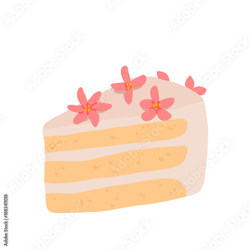 Cute capybara with cakes and desserts vector set, kawaii sleeping capybara characters with strawberry cake, bakery sweets. Cozy food illustrations for birthday, cafe and stickers