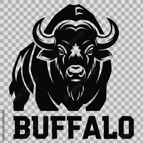 Vector illustration of a cute cartoon bull and dairy cow head isolated on a white background featuring black silhouette livestock for farm agriculture and nature drawing