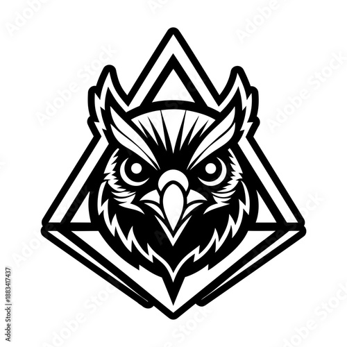 Glyph style icon showing a cardinal logo