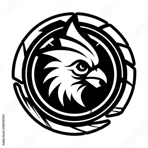 Filled style icon showing a cardinal symbol