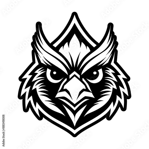 Filled style icon showing a cardinal mascot