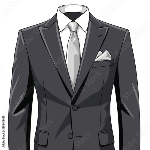 Businessman suit and tie illustration
