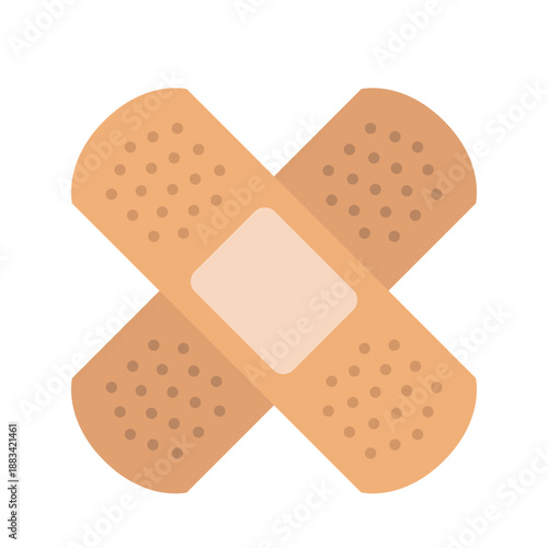 Bandage icon. Plaster. Vector icon isolated on white background.