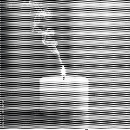Aromatherapy Candle Spa Wellness Relaxation Halftone Vector Graphic