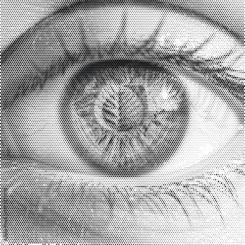 Human Eye Vision Optometry Medical Health Halftone Vector