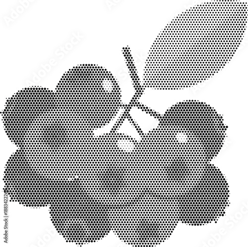 Currants Berries Fruit Healthy Snack Nutrition Halftone Vector