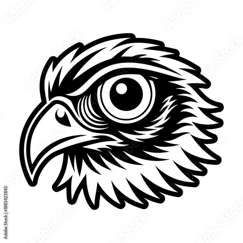 Glyph style icon showing a cuculidae logo