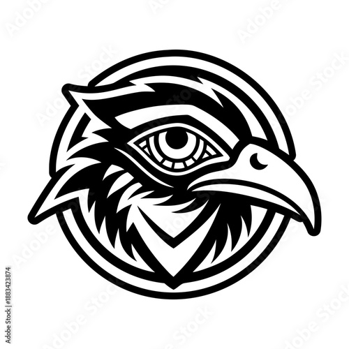 Filled style icon showing a roadrunner symbol