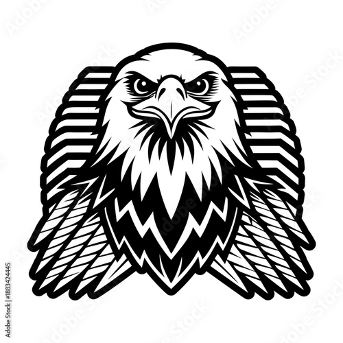 Filled style icon showing an eagle symbol