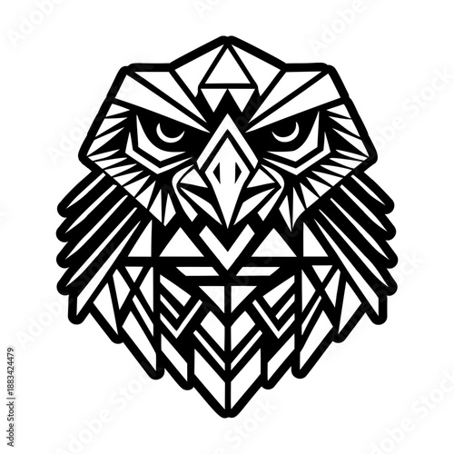 Filled style icon showing an aquila bird
