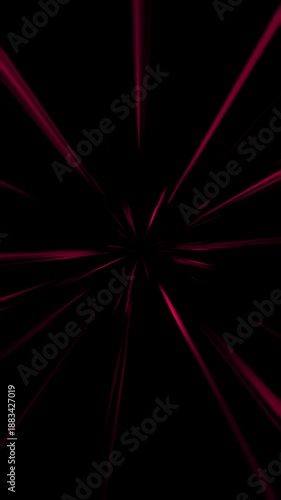Abstract Pink Neon Speed Lines Motion Background with Manga Style Action Burst Streaks and Smooth Seamless Loop