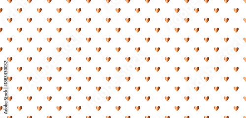 Elegant Valentine's Day background with rose gold metallic heart