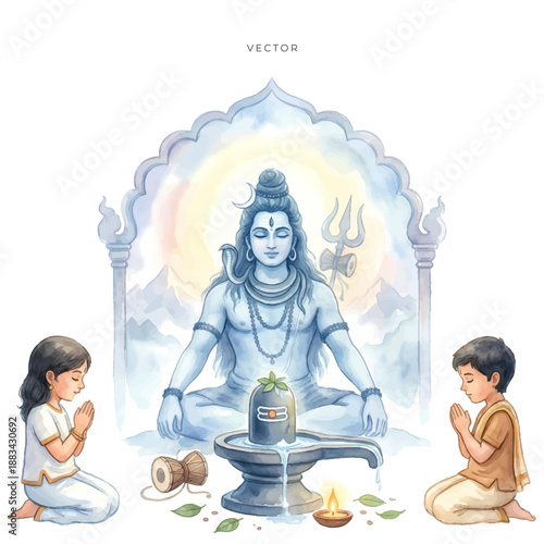 happy maha shivratri festival celebration background.