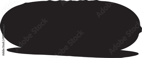 Black Silhouette of a Whisk Shape with a Shadow Effect also transparent background