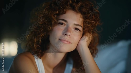 Wallpaper Mural Light therapy concept illustrating person receiving bright light exposure, emotional support, circadian rhythm balance, relaxation, mental health awareness and contemporary wellness solution Torontodigital.ca