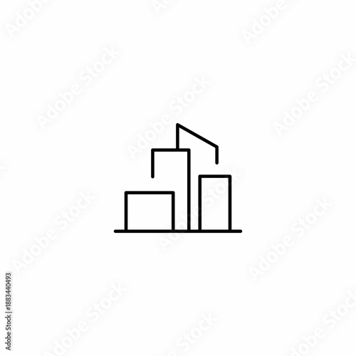 Illustration Icon of Building