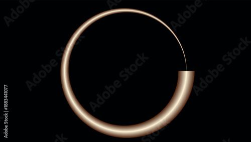 Abstract Neon Burning Light Effect, Retro 80s Style Circular Frame, Empty Center Space, Fashion Show Stage Background with Vibrant Illuminated Glow