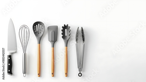 Kitchen Utensil Set with Wood