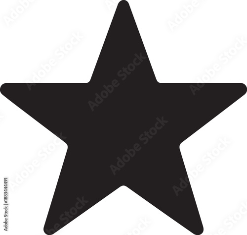 a sleek black star silhouette design perfect for branding and modern graphic projects