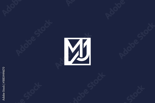 letter mj logo icon design template vector inspiration logo simple design